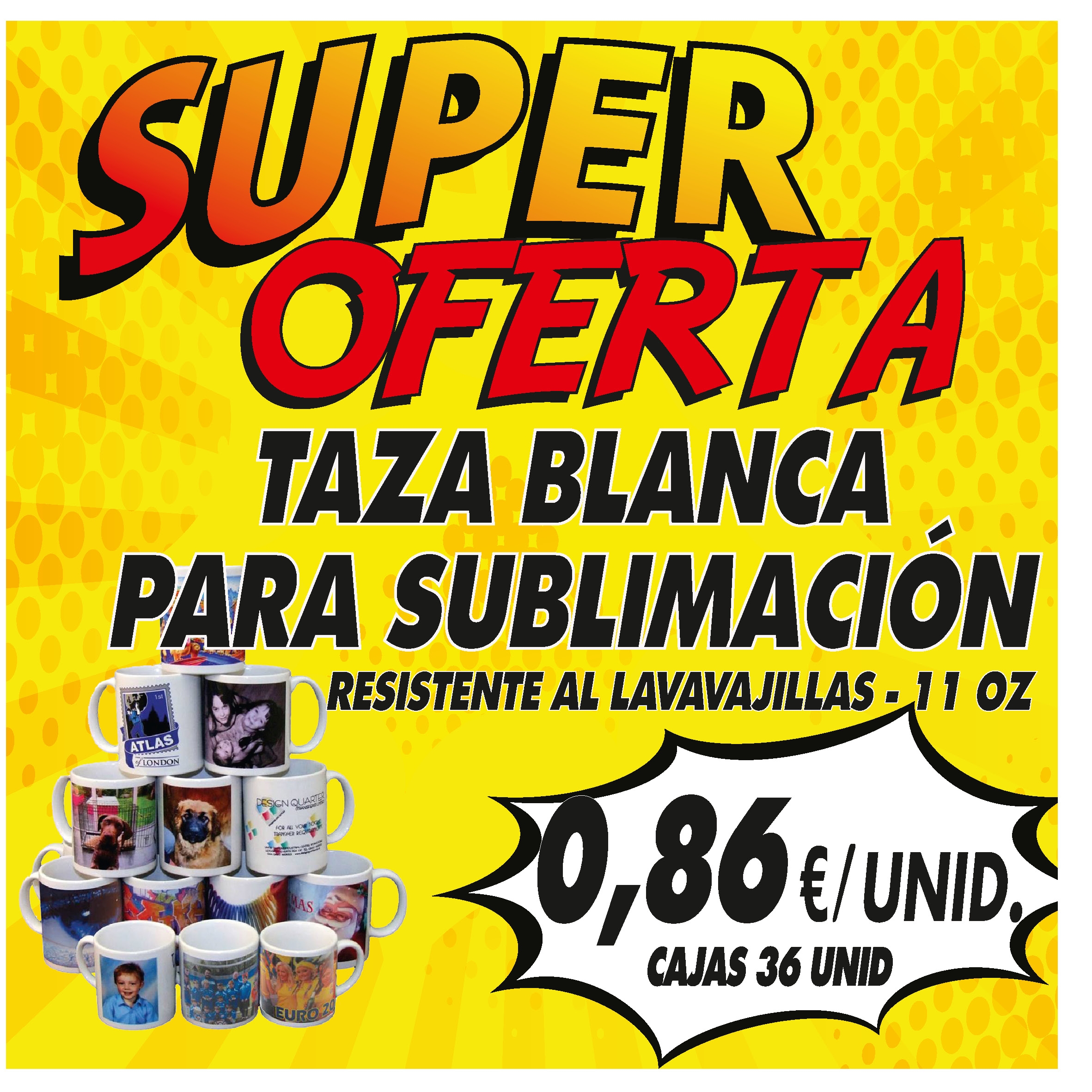 Taza Blanca para sublimación